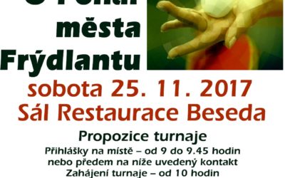 O Pohár města Frýdlantu – turnaj ve stolním tenisu