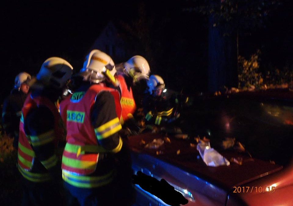 U Frýdlantu narazilo auto do stromu. Mladý řidič svým zraněním v nemocnici podlehl