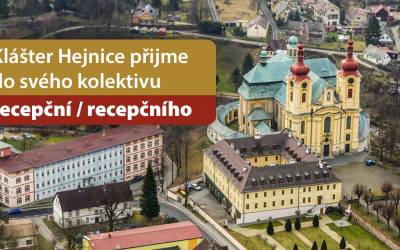 Klášter Hejnice přijme do svého kolektivu recepční/ho