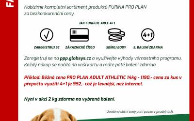 FAJN ZOO Frýdlant nabízí věrnostní program PRO PLAN PARTNER 4+1