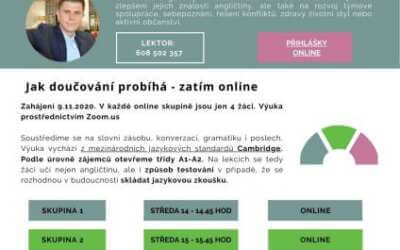 Doučování angličtiny s rodilým mluvčím pro děti 2. stupně z Frýdlantu online a zdarma