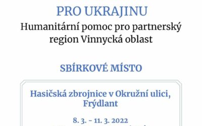 Materiální sbírka pro Ukrajinu ve Frýdlantu – hasičská zbrojnice