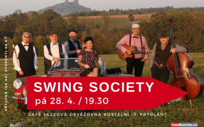 Koncert kapely Swing Society v CAFÉ Jazzová Osvěžovna