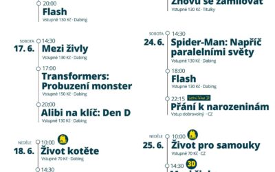 Program Městského kina Frýdlant na druhou polovinu června