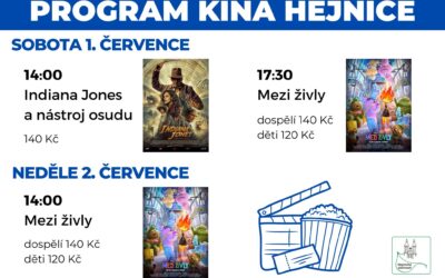 V rámci Hejnický slavností vás srdečně zveme do Kina Hejnice!