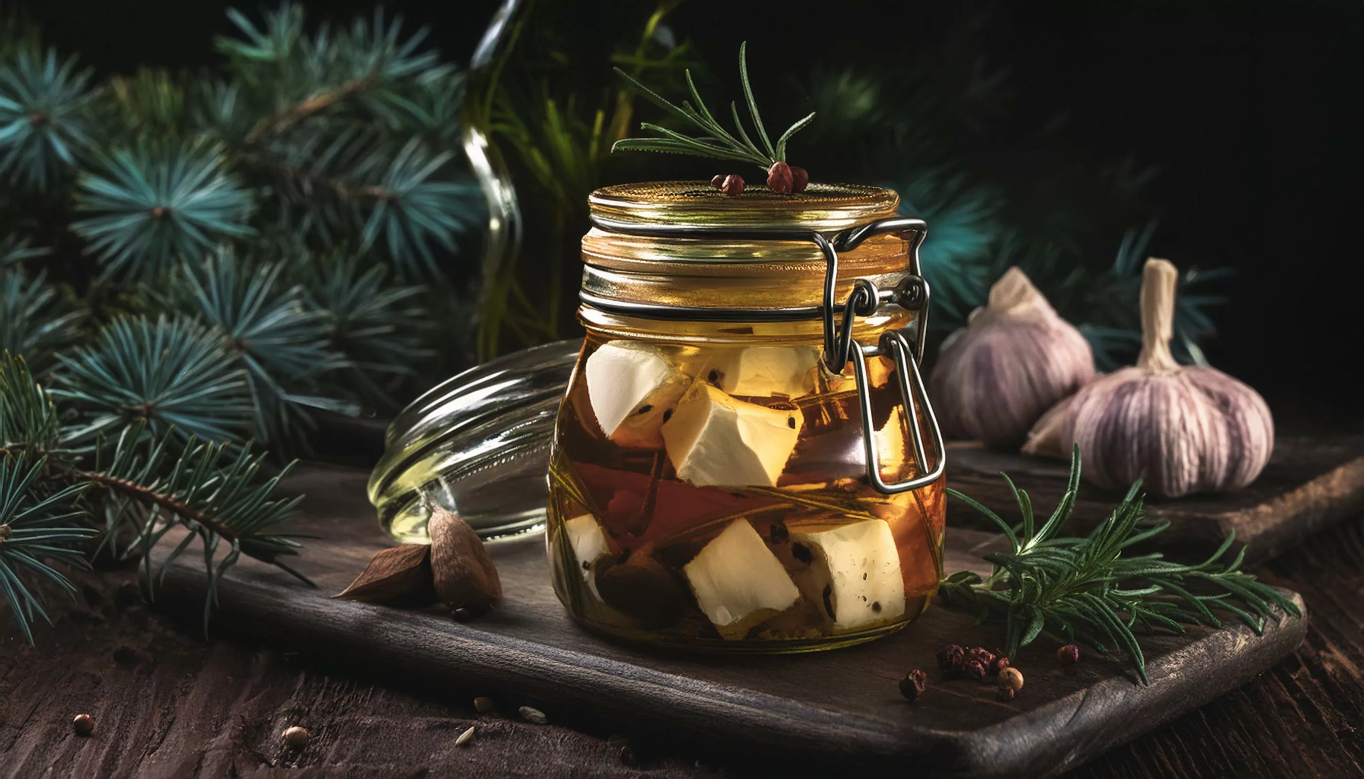 Firefly Pickled camembert in oil and glass 82860 a